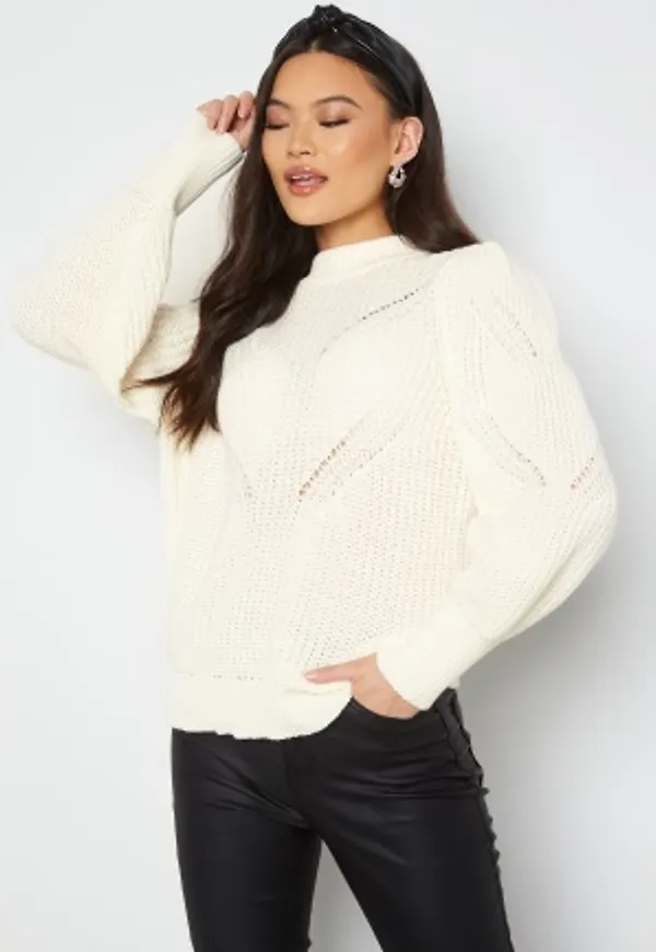 Object Collectors Item Janine L/S knit pullover Clound Dancer S