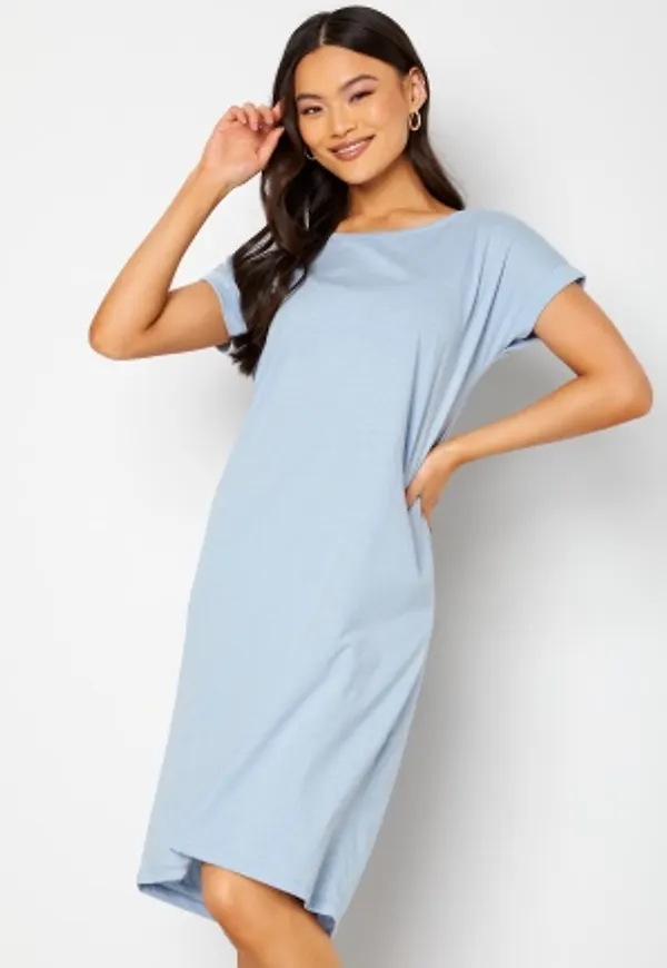 VILA Dreamers S/S Knee Dress Kentucky Blue M
