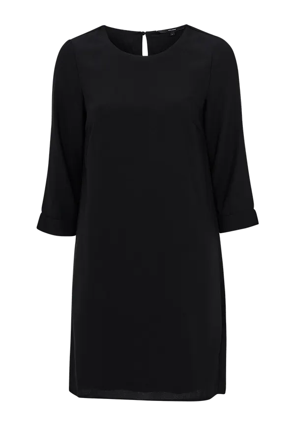 Vero Moda - Klänning vmGabby 3/4 Short Solid Dress - Svart