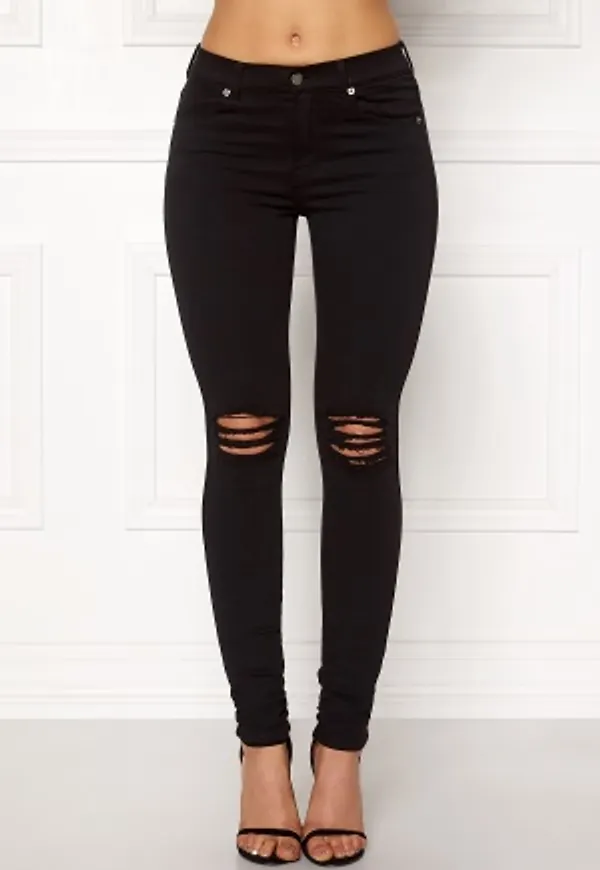 Dr. Denim Lexy Black Ripped Knees XS