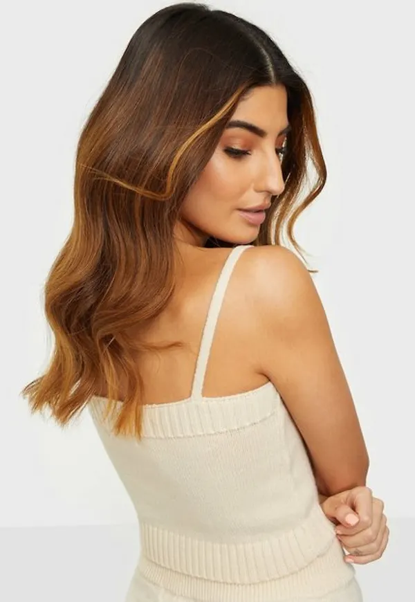 Rare London Knit Lounge Crop Top Linnen