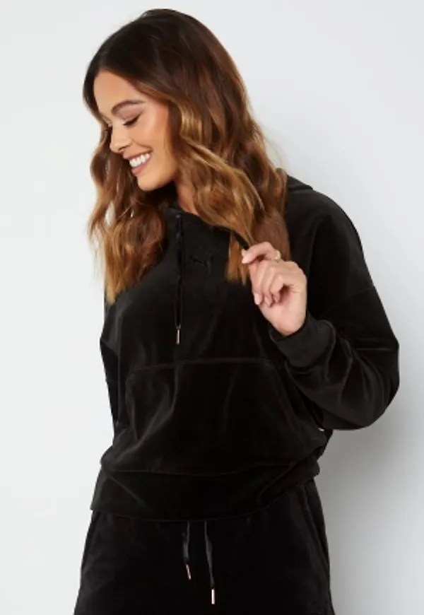 PUMA Her Velour Hoodie 001 Puma Black L