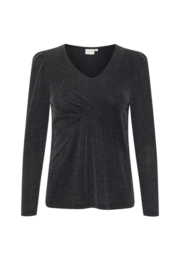 Cream - Topp crLona Jersey Blouse - Svart