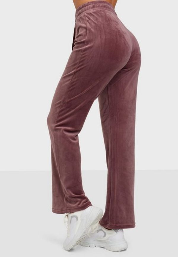Only Onllaya Sweet Flared Velvet Pant Sw Mjukisbyxor Rose Brown