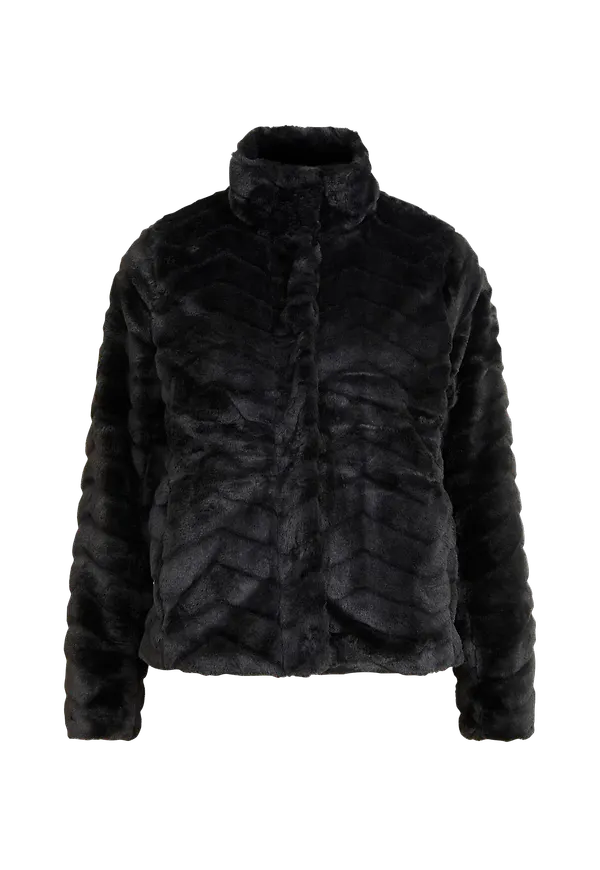 Vila - Fuskpäls viAliba Jacket - Svart