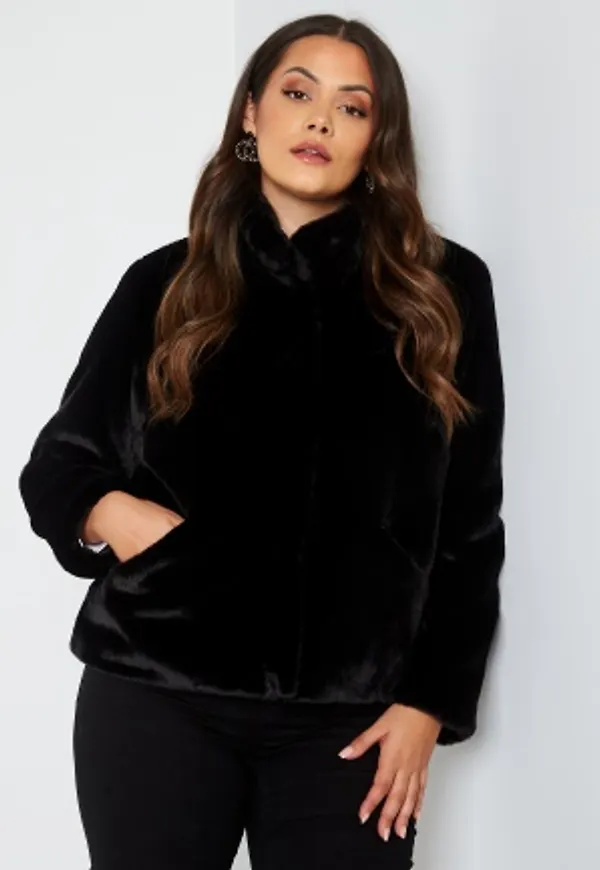 Only Carmakoma Vida Faux Fur Jacket Black 42/44 (S)