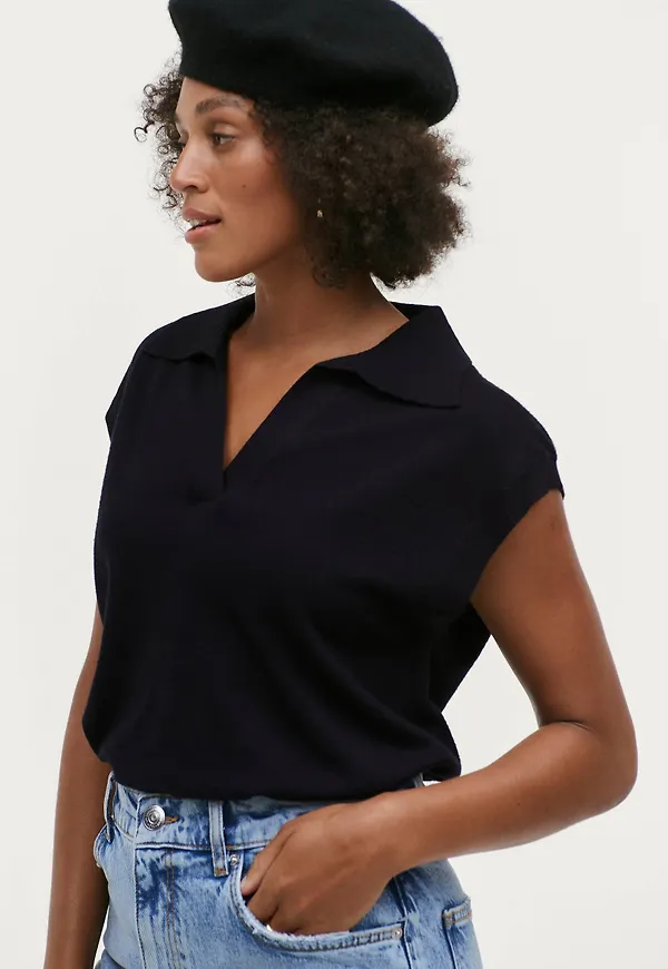 Gina Tricot - Väst Dora Knitted Vest - Svart