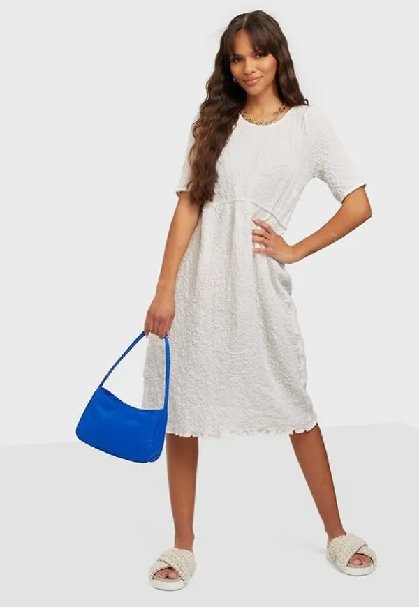 Glamorous Puff Sleeve Midi Dress Klänning