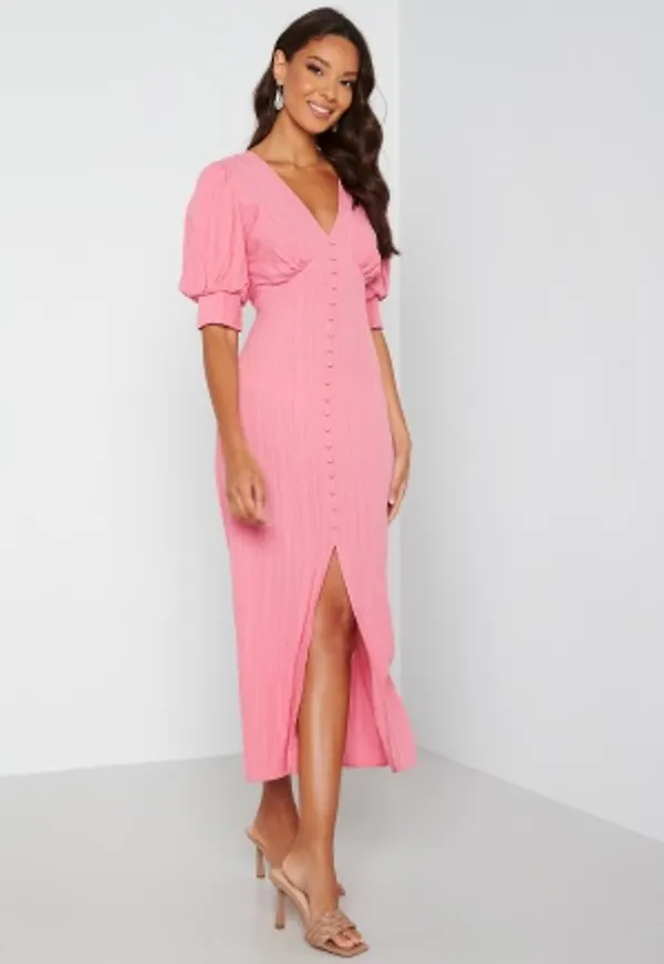 VERO MODA Gillian 2/4 Button Dress Wild Rose XL