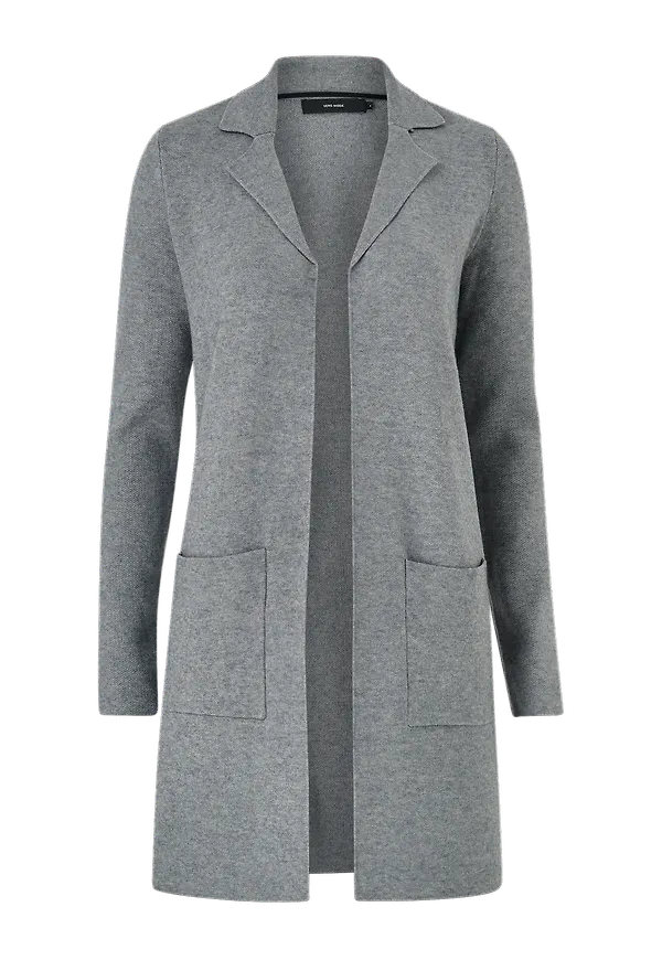 Vero Moda - Cardigan vmTasty Fullneedle LS New Coatigan - Grå