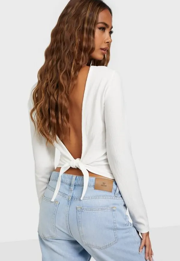 NLY Trend Back Focus Top Långärmade toppar
