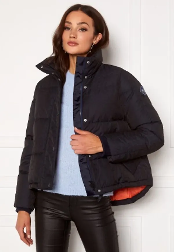 GANT Jacquard Gant Word Down Jacket 433 Evening Blue S