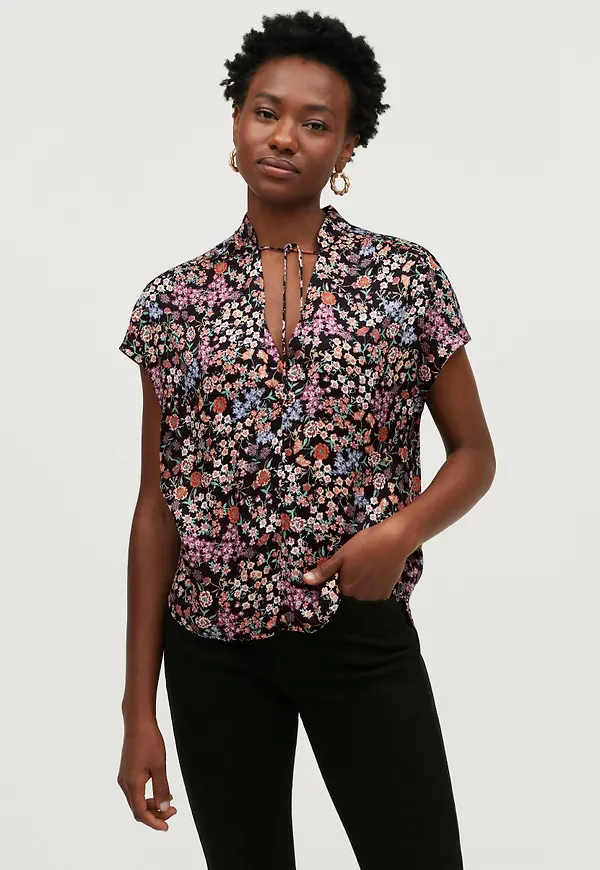 Soaked in Luxury - Blus slKimaya Rafina Top - Svart