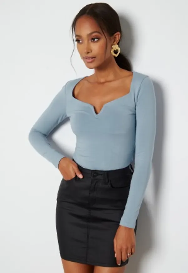 BUBBLEROOM Rudina top Dusty blue XL