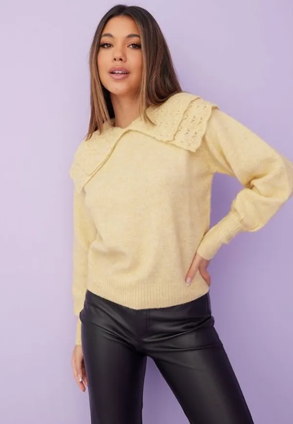 Y.A.S Yasbistri Knit Pullover S. Stickade tröjor