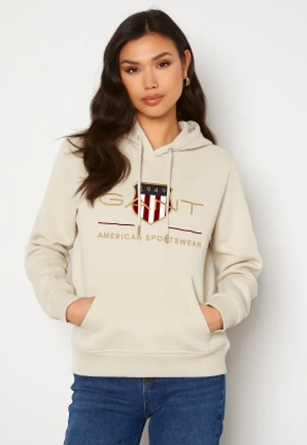 GANT Archive Shield Sweat Hoodie 34 Putty S