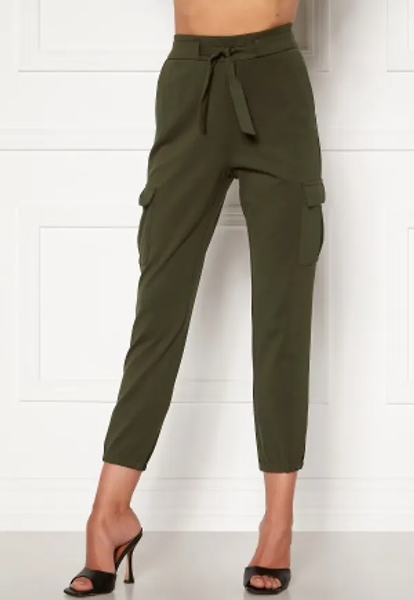 ONLY Poptrash Life Cargo Belt Pants Forest Night XS/32