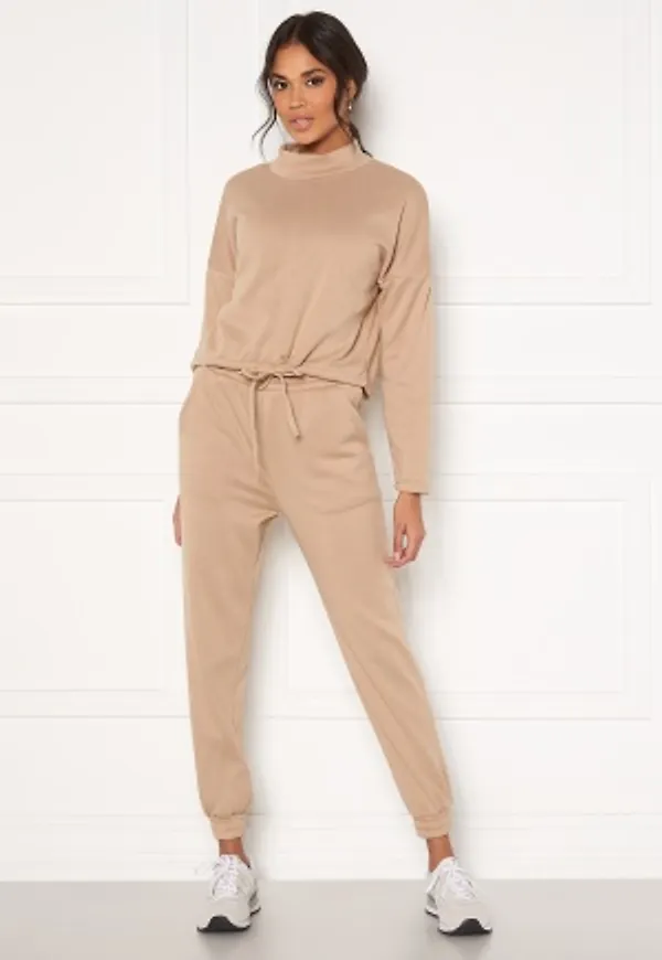 AX Paris Soft Jumper Jogger Lounge Set Stone M/L