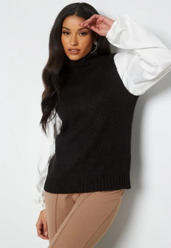 Object Collectors Item Peyton S/L Knit Waistcoat Black L