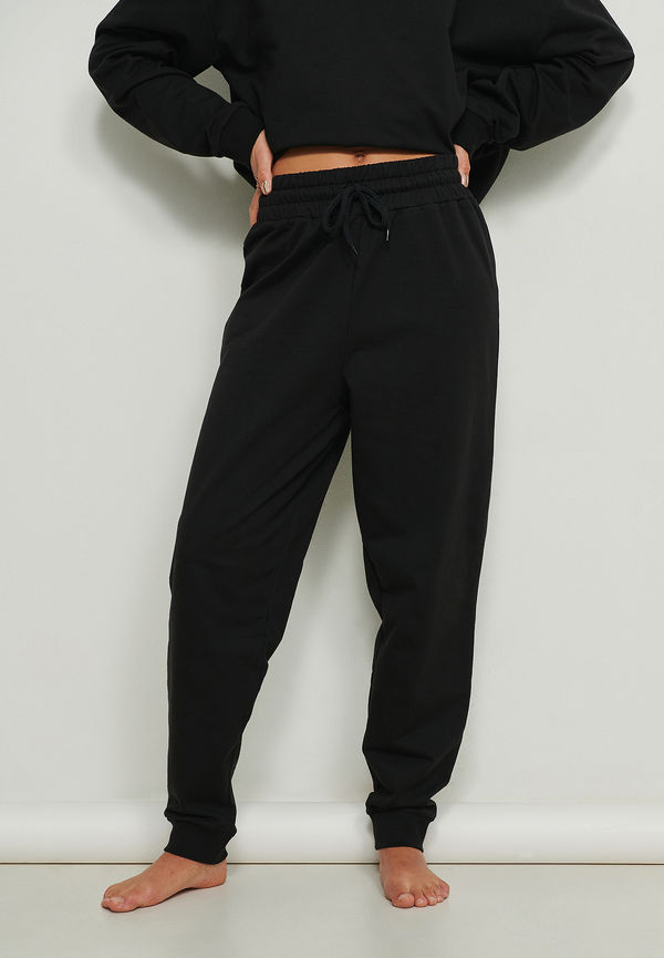 NA-KD Basic Ekologiska joggers - Black
