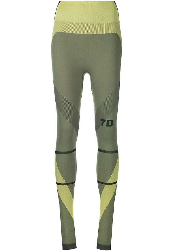7 DAYS Active leggings med logotyp - Gul