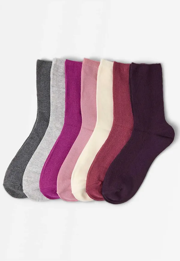 7-pack höga ankelstrumpor
