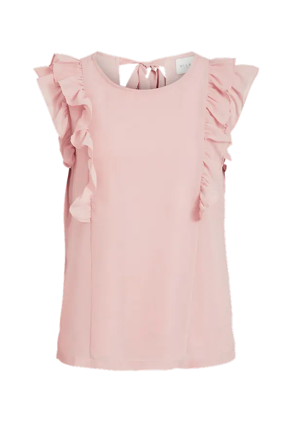 Vila - Blus viJalisa Capsleeve Top - Rosa