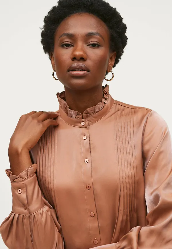 Saint Tropez - Blus IbinaSZ Blouse - Brun