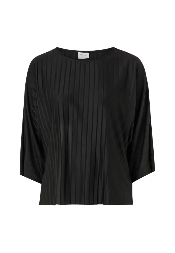 Vila - Topp viTrik 3/4 Sleeve Top - Svart