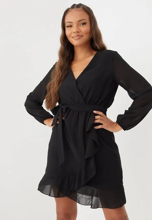 Sisters Point New Greto Long Sleeve Långärmade klänningar Black