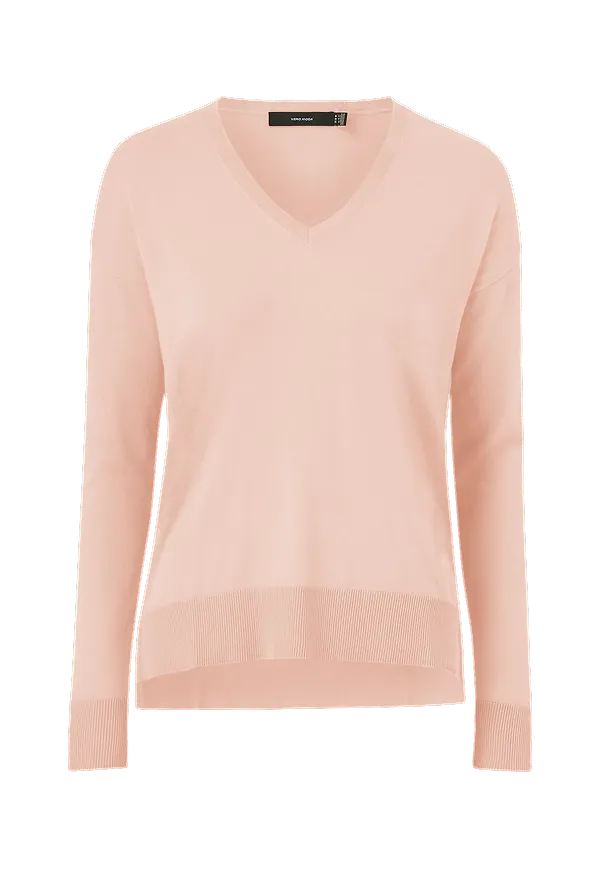 Vero Moda - Tröja vmJennifer LS V-neck Blouse - Rosa