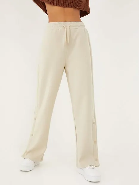 Only Onlscarlett Button Pant Swt Mjukisbyxor