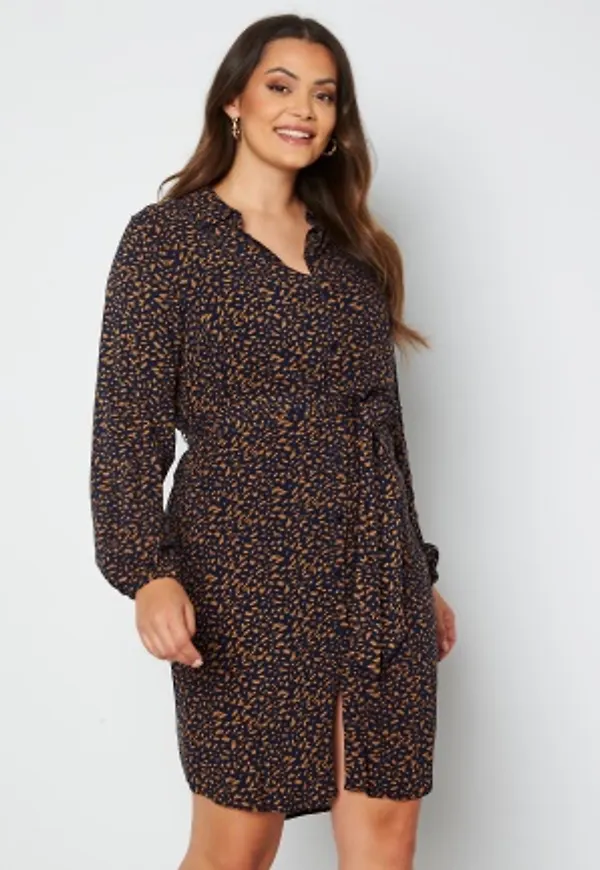 Only Carmakoma Lolliemma LS Shirt Dress Peacoat 46