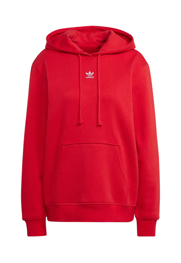 adidas Originals - Huvtröja Adicolor Essentials Fleece Hoodie - Röd
