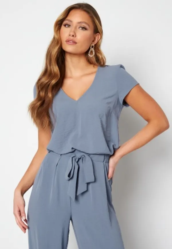 BUBBLEROOM Yohana blouse Dusty blue M