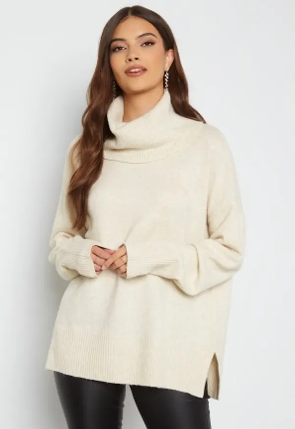 VERO MODA Doffy Cowlneck Knit Birch Melange L