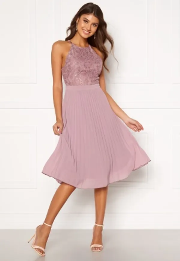 Moments New York Casia Pleated Dress Old rose 40