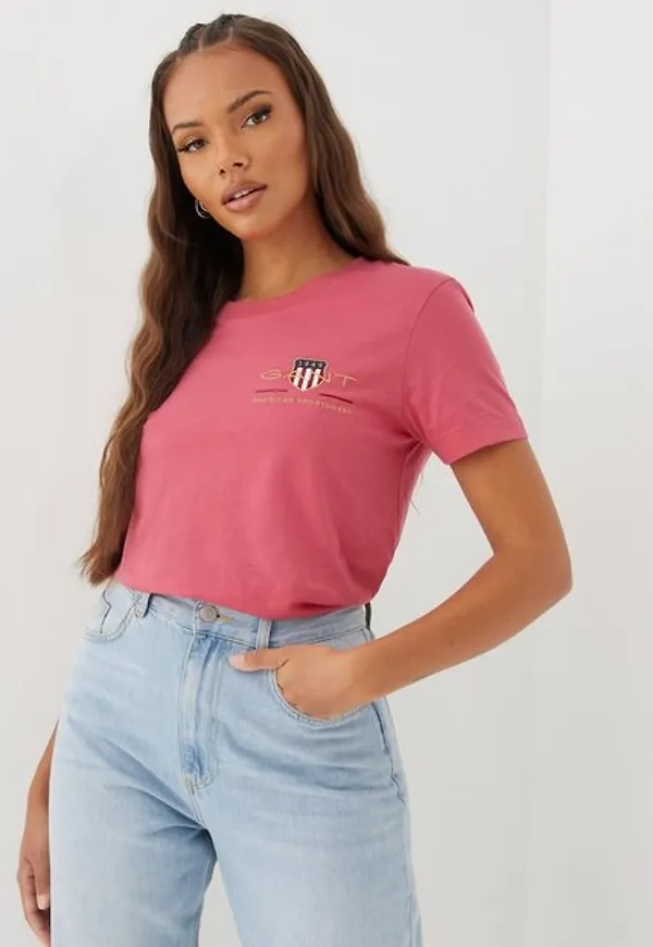 Gant Archive Shield Ss T-Shirt T-shirts Rose
