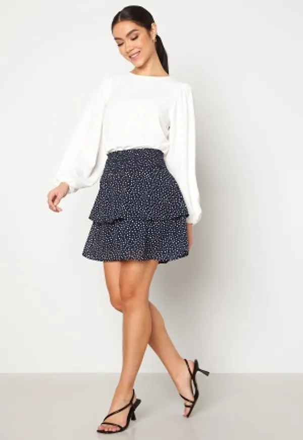 ONLY Lann Star Smock Skirt Night Sky AOP:DOT W. L