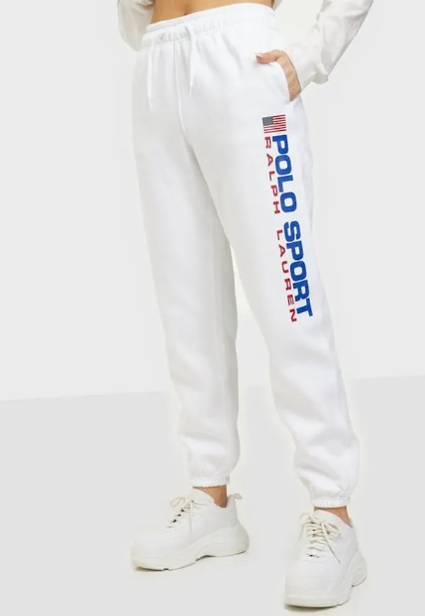 Polo Ralph Lauren Psprt Popnt-Ankle-Pant Mjukisbyxor White