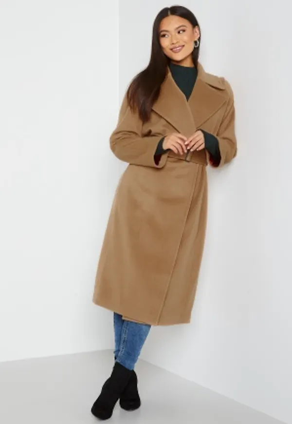 GANT Wool Blend Belted Coat 213 Warm Khaki XS