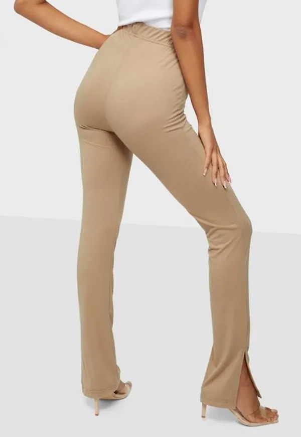 Missguided Jersey Split Flare Hem Legging Leggings