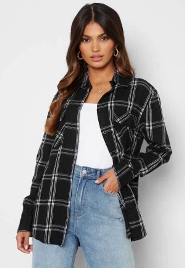 BUBBLEROOM Pie flannel shirt Black / White / Checked M