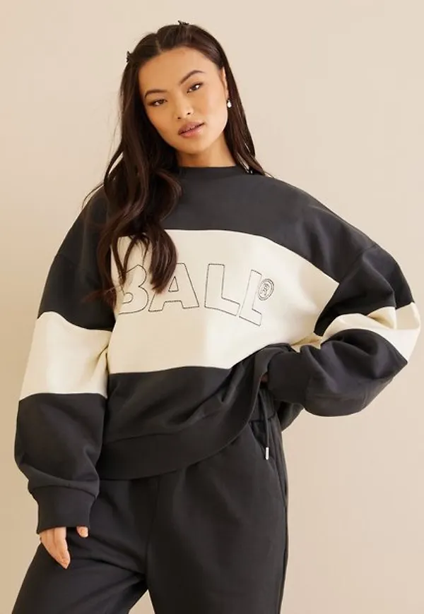 BALL Ball Summer Chain Crew Neck Sweatshirts Black