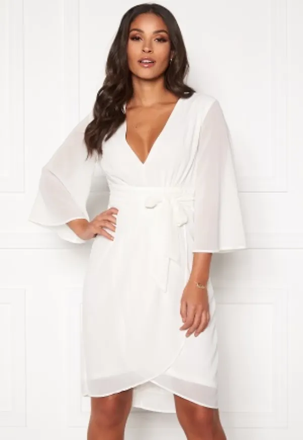 VILA Micada 3/4 Sleeve Dress Cloud Dancer 34