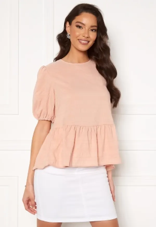 VILA Sully 2/4 Crincle Top Rose Smoke 42