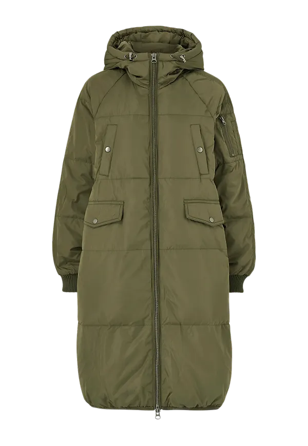 ICHI - Dunkappa ihBunala Down Jacket - Grön