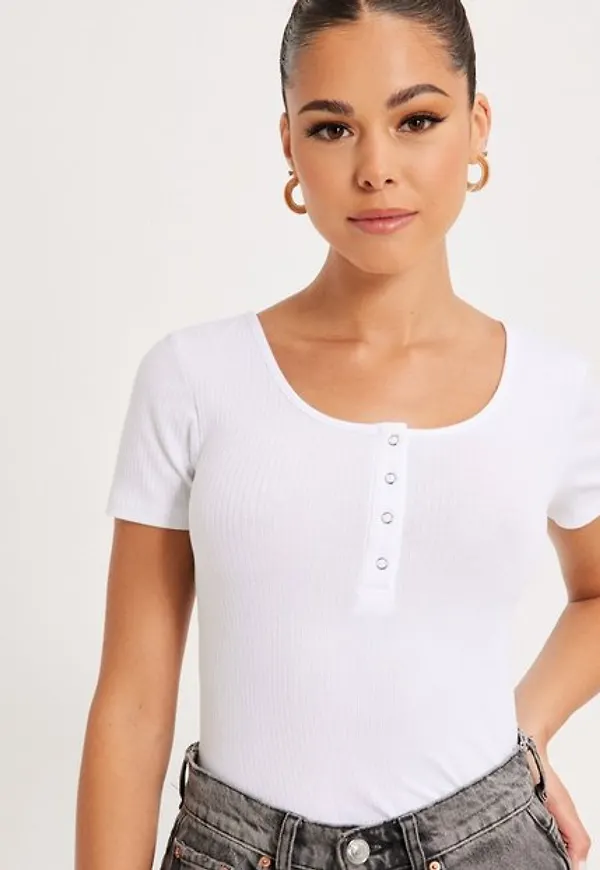 Pieces Pckitte Ss Top Noos Bc T-shirts Vit