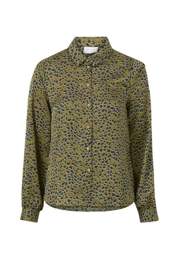 Vila - Blus viNoe L/S Shirt - Grön