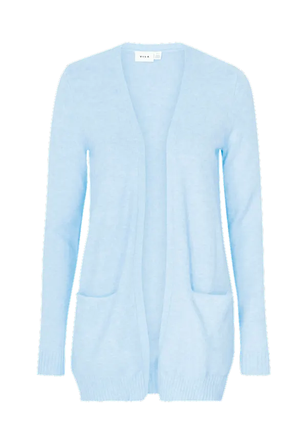 Vila - Cardigan viRil L/S Open Knit - Blå